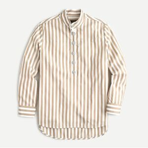 J. Crew $148 Cotton poplin popover tunic with jeweled buttons Size‎ 4 AJ441